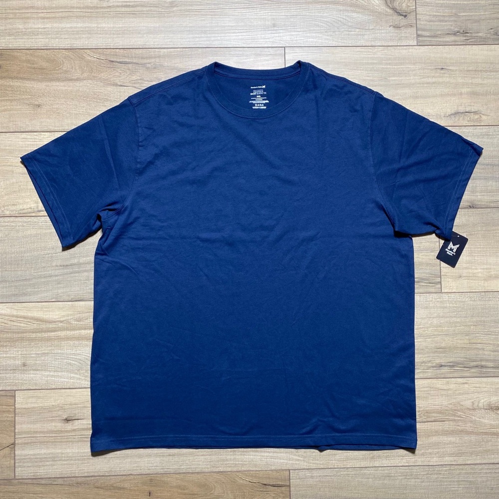 Member's‎ Mark Mens Short Sleeve Crewneck Tee Size XXXL Blue Cove